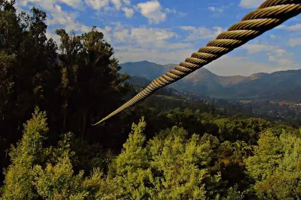 tyrolienne gorges de la jordanne